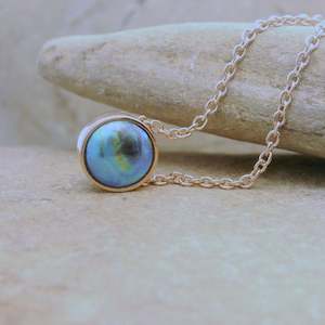 Pearl Moonrise Necklace - Rose Gold