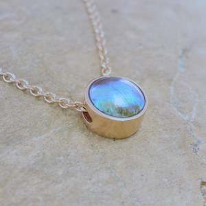 Pearl Moonrise Necklace - Rose Gold
