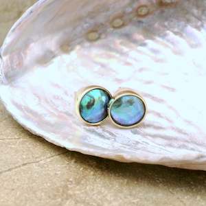 May Fern: Birth Pearl 9CT Stud Earrings - May