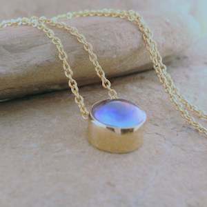 Pearl Moonrise Necklace - 9ct Yellow Gold