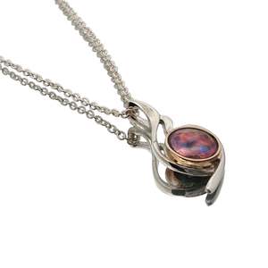 Pearl Twist Necklace - Two Tone