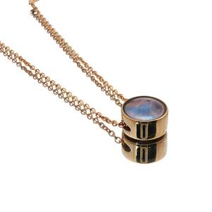 Birth Pearl Moonrise Necklace - Yellow Gold 9ct