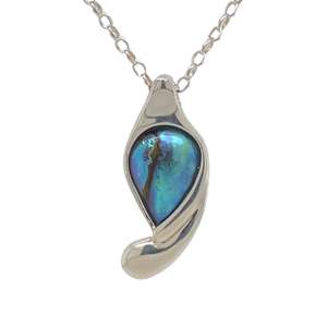 Regular Priced: Pearl Necklace Sterling Silver Kereru