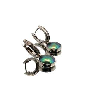 June Tane: Birth Pearl & CZ Betz Oval Earrings