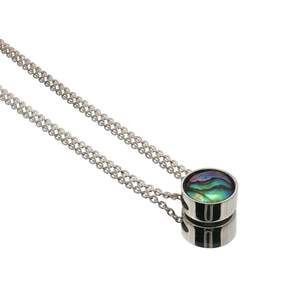 Pendants: Sterling Silver Paua Pearl Eclipse Moon Necklace
