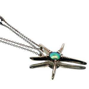 9ct White Gold Paua Pearl Starfish Necklace