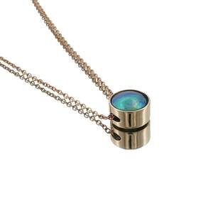 The Pink Collection: 9ct Gold Paua Pearl Moonrise Necklace