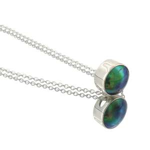 Pendants: Sterling Silver Paua Pearl Sunrise Necklace