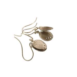 All Jewellery: 9ct Yellow Gold Paua Haliotis Hook Earrings
