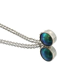 Regular Priced: Miss Universe New Zealand - Sterling Silver Paua Pearl Sunrise Necklace