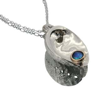 December Birth Pearl - Two-Tone Paua Pearl Large Paua Shell Necklace