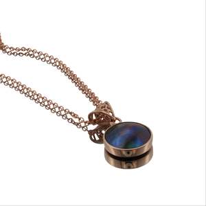 September Birth Pearl - 9ct Rose Gold Paua Pearl Marcella Necklace