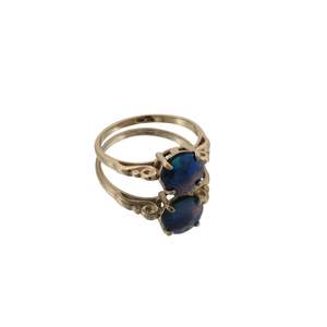 Regular Priced: September Birth Pearl - 9ct Yellow Gold Paua Pearl Heart Of The Koru Ring