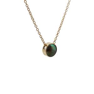 November Birth Pearl - 9ct Yellow Gold Paua Pearl Moonrise Necklace