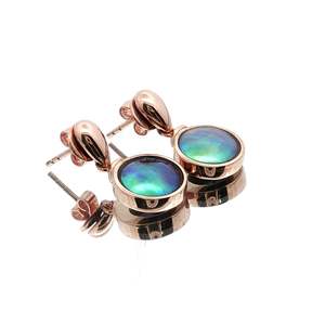 Hold For Customers: 9ct Rose Gold Paua Pearl Charlotte Earrings