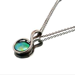 Pendants: Sterling Silver Paua Pearl Music Note Necklace