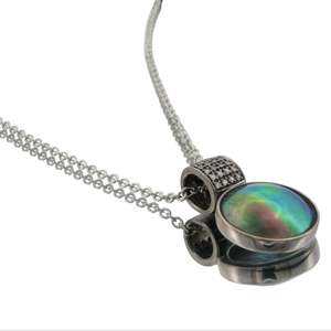 18ct White Gold Paua Pearl Diamond Olivia Plus Necklace