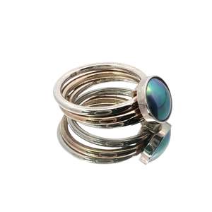 Rings: Two-Tone Paua Pearl Fidget Ring