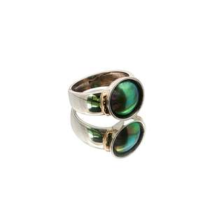 Two-Tone Paua Pearl Two-Tone Ring
