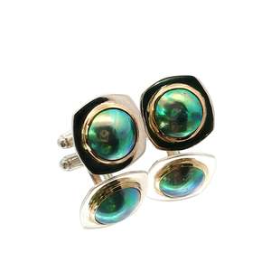 Two-Tone Paua Pearl Mystery Cufflinks