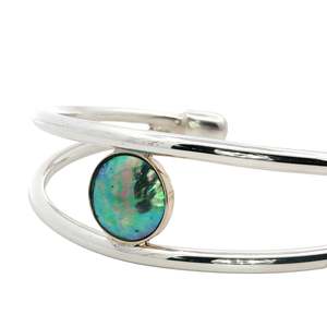 Bracelet: Two-Tone Paua Pearl Tory Bangle