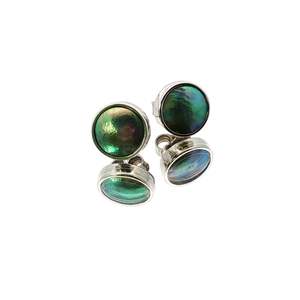 Sterling Silver Paua Pearl Stud Earrings