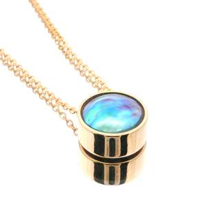 9ct Yellow Gold Paua Pearl Sunrise Necklace