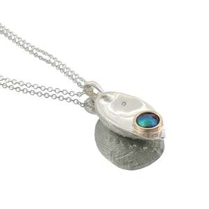 May Birth Pearl - Two-Tone Paua Pearl Paua Shell Necklace