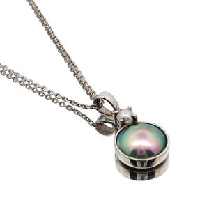 The Pink Collection: Sterling Silver Paua Pearl Dual Necklace