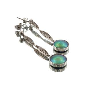 Elegant And Sophisticated: Sterling Silver Paua Pearl Sequel Earrings