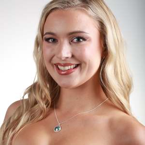 All Jewellery: Sterling Silver Paua Pearl Blue Essence Necklace