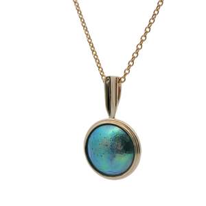 Classic: 9ct Yellow Gold Paua Pearl Ocean Echo Necklace