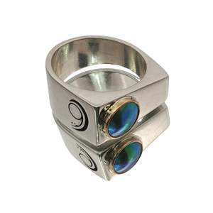 Mens Range: Two-Tone Paua Pearl Tapawha Ring