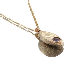 Gifts For Him: 9ct Yellow Gold Paua Pearl Paua Shell Necklace