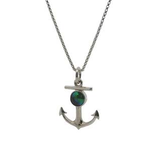 Regular Priced: May Sterling Anchor Necklace