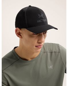 Mens Alpinism Climbing: Bird Word Trucker Curved Hat [final sale]