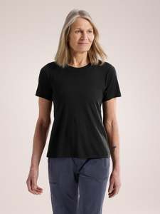 Womens Shirts Tops: Lana Merino Wool Crew Shirt SS Women's