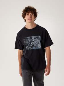 Mens Shirts Tops: Kragg Cotton Lithographica Shirt SS Men's