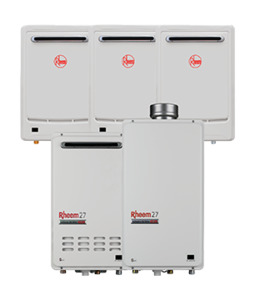 Products: Rheem Gas Continuous Water Heater Exterior - Archer Plumbing Solutions