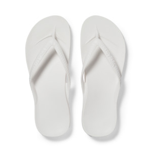 Products: Arch Support Jandals - Classic - White