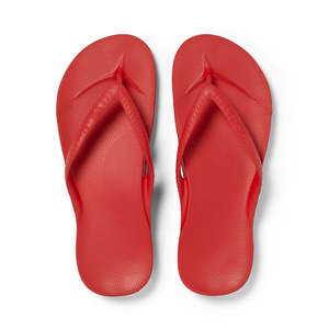 Womens Jandals: Arch Support Jandals - Classic - Chilli Red