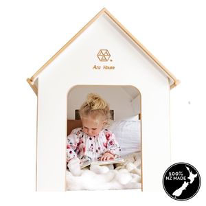 Arc House Playhouse Kids Desk: Arc House - 2 in 1 Playhouse & Desk