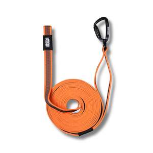 Orange Train and Recall Long Line Dog Leash