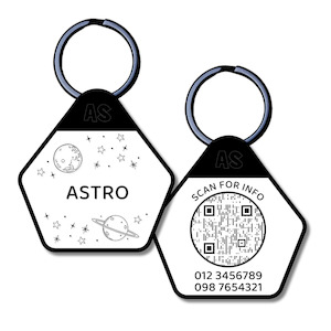 Dog Id Tags: QR Code Dog ID Tag - Astro