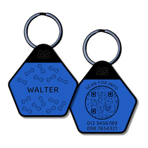 QR Code Dog ID Tag - Walter