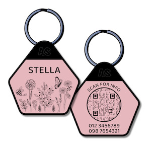 Qr Code Dog Id Tags: QR Code Dog ID Tag - Stella