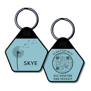 QR Code Dog ID Tag - Skye