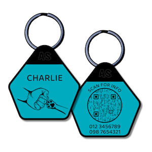 QR Code Dog ID Tag - Charlie