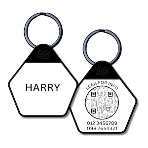 QR Code Dog ID Tag - Harry