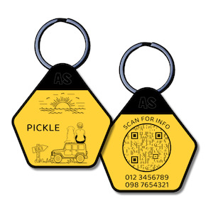 QR Code Dog ID Tag - Pickle